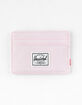 HERSCHEL SUPPLY CO. Charlie Pink Lady Crosshatch Card Holder Wallet image number 1