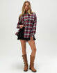 ACOA Womens Oversized Flannel  image number 2
