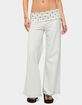 EDIKTED Petite Reeva Polka Dot Foldover Pants image number 1