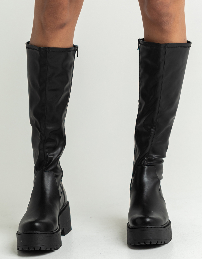 SODA Knee High Womens Lug Boots image number 1