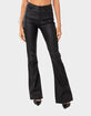 EDIKTED Luna Faux Leather Womens Flare Pants image number 1