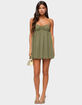 EDIKTED Ariellah Chiffon Babydoll Mini Dress image number 4