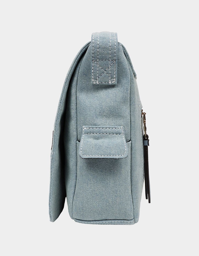 TRUE RELIGION Multi Patch Denim Messenger Bag image number 4