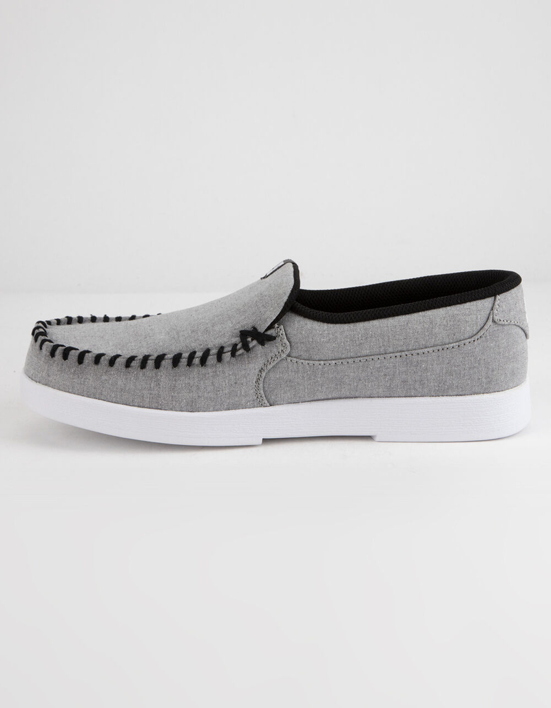 DC SHOES Villain TX SE Heather Gray Mens Slip-On Shoes image number 3