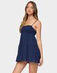 EDIKTED Calley Scrunchy Tiered Mini Dress image number 2