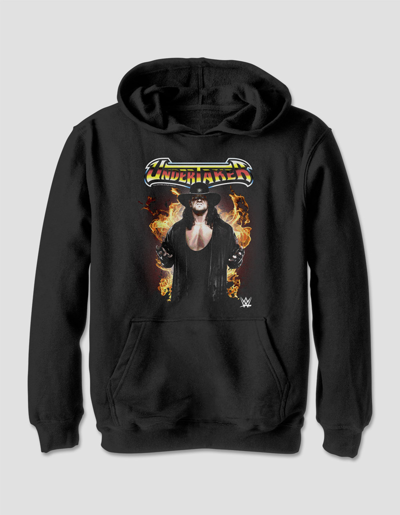 WWE Undertaker Flames Unisex Kids Hoodie image number 0