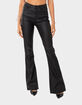 EDIKTED Luna Faux Leather Womens Flare Pants image number 2