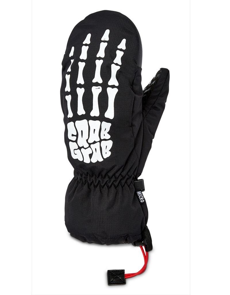CRAB GRAB Micro Mitt Kids Black & White Mittens image number 0