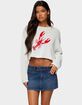 EDIKTED Lobster Babe Oversized Knit Top image number 1