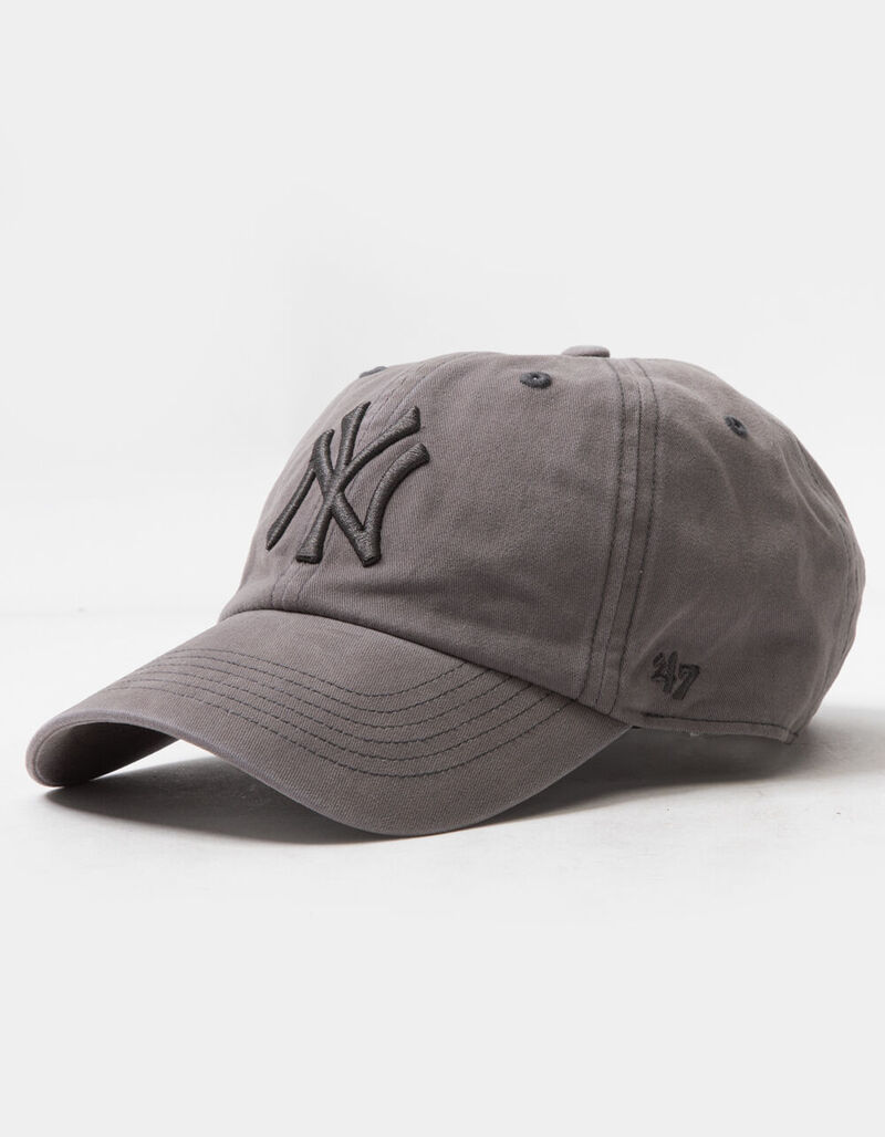47 BRAND New York Yankees Gray Strapback Hat - GRAY - B-BHOUS17MCG-ZD