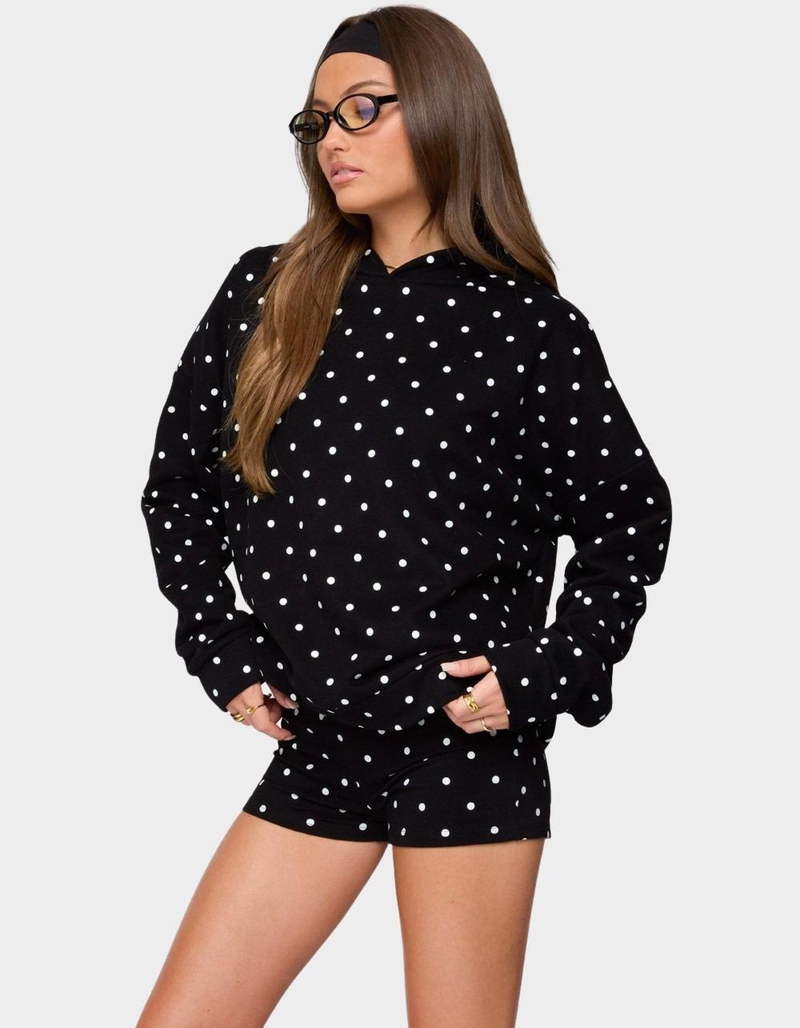 EDIKTED Chelsie Polka Dot Hoodie image number 1