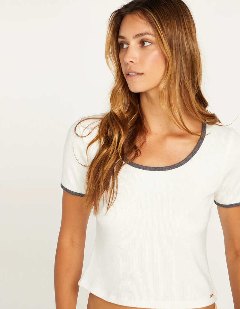 VOLCOM Lived In Lounge Womens Rib Short Sleeve Rib Tee image number 1