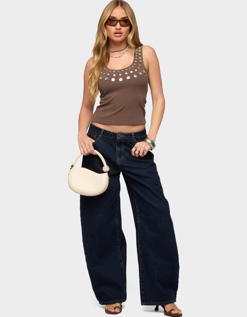 EDIKTED Beach Babe Scoop Tank Top image number 4