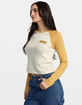 RVCA Workerwear Womens Raglan Tee image number 4
