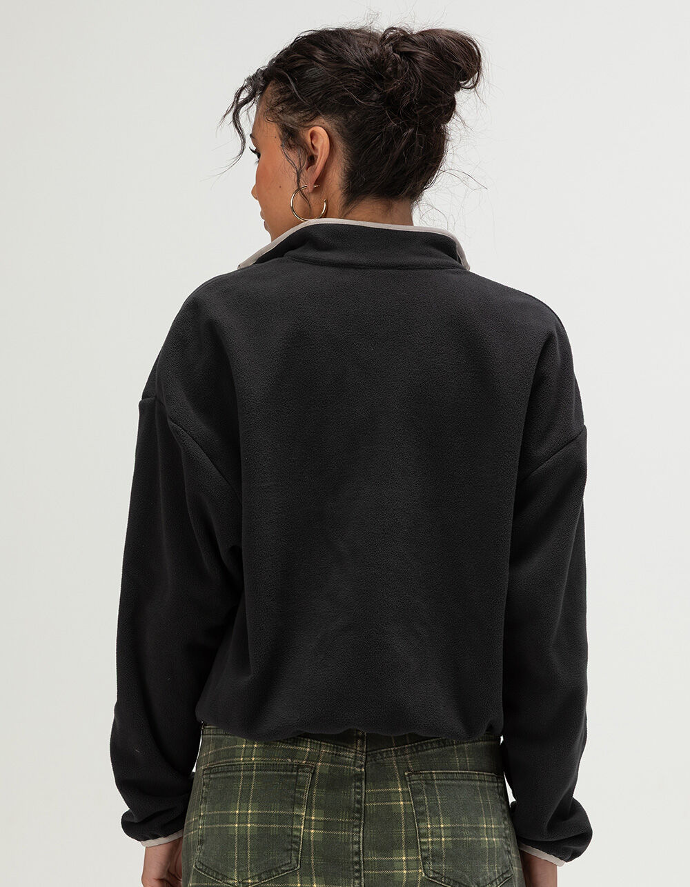 y414185　レディース　BLK M NIKE Sportswear Club Fleece Womens Loose Cozy Track Jacket - BLACK