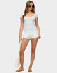 EDIKTED Layered Lacey Striped Tee image number 5