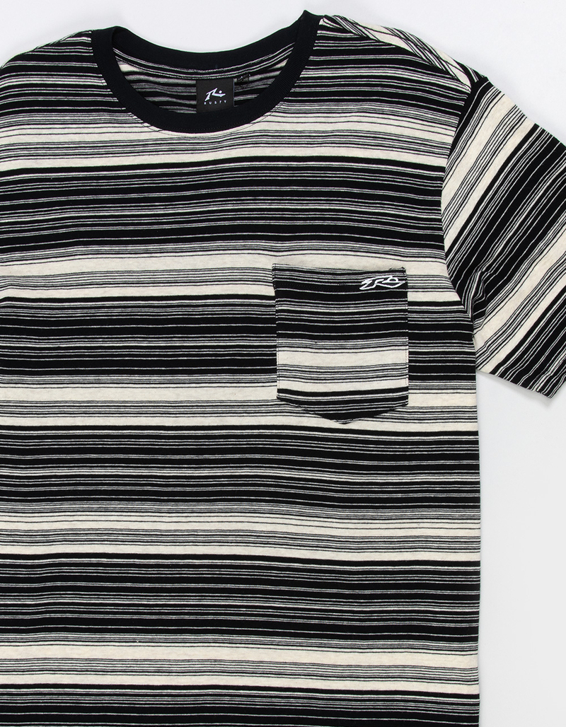 RUSTY Millennial Mens Stripe Pocket Tee image number 1