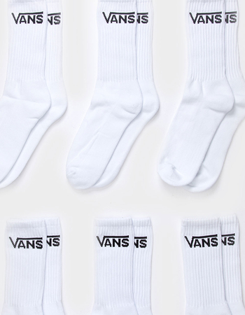 VANS 6 Pack Mens Classic Crew Socks Alternative Image