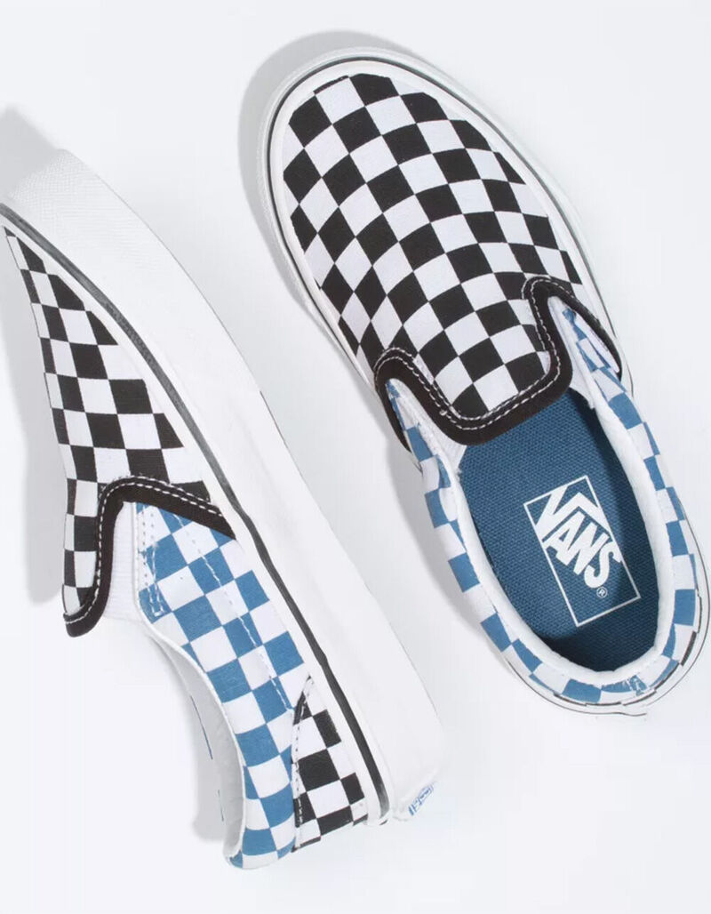 VANS Checkerboard Classic Slip-On Kids Shoes - CHECK - 383363917