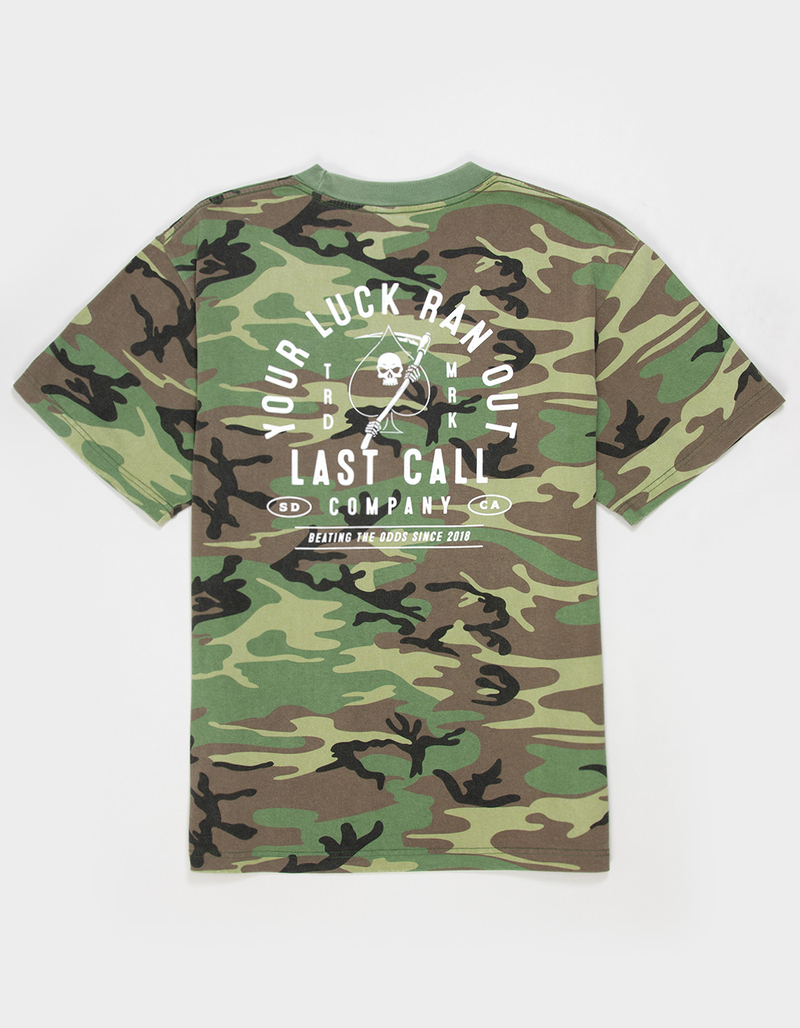 LAST CALL CO. Luck Ran Out Mens Tee image number 0