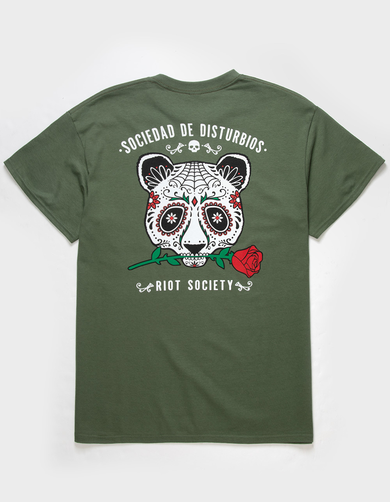 RIOT SOCIETY Sugar Skull Panda Mens Tee image number 0