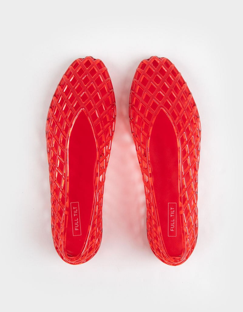 FULL TILT Ashley Womens Jelly Ballet Flats image number 4