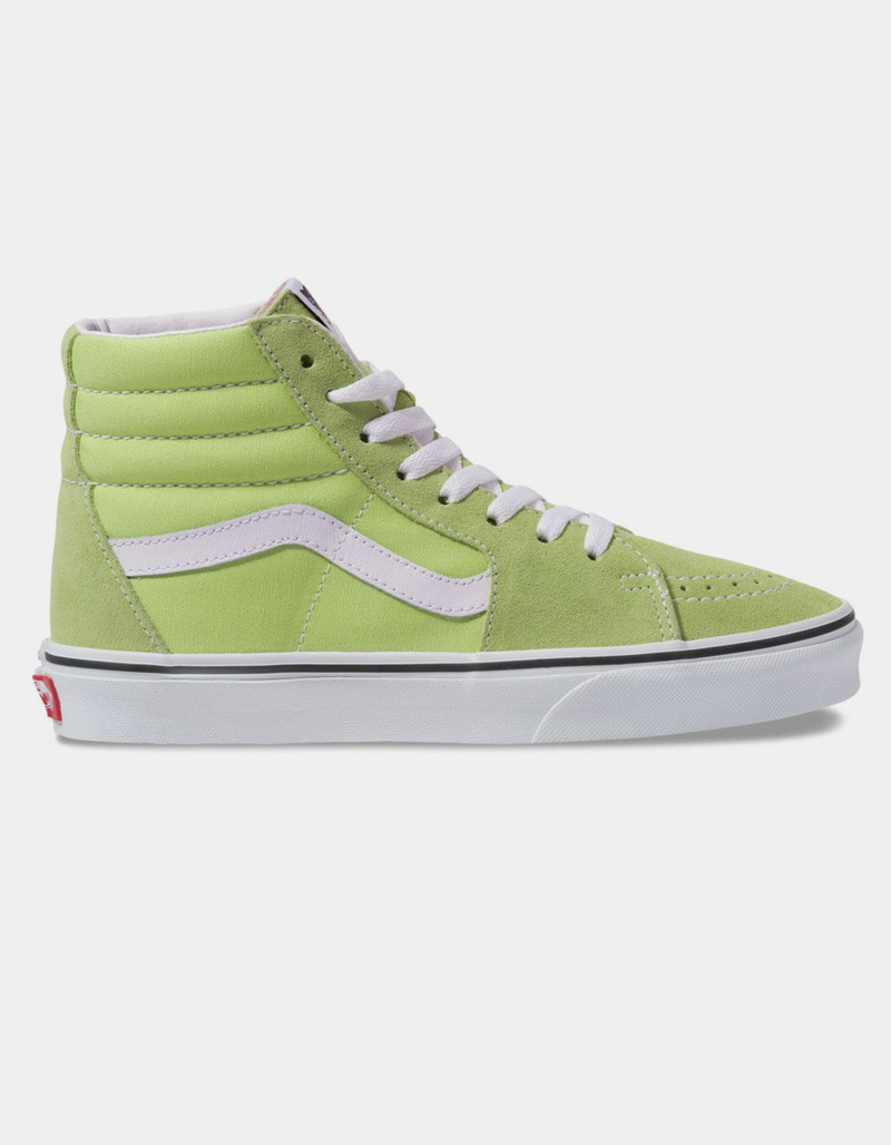 VANS Sk8-Hi Sharp Green & True White Womens Shoes image number 0