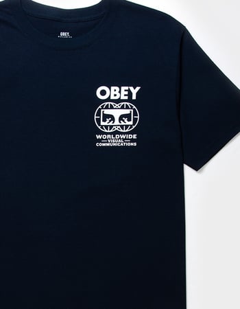 OBEY Global Communications Mens Tee Alternative Image