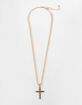 RSQ Cross Pendant Rope Chain Necklace image number 1