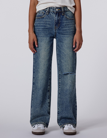 RSQ Girls High Rise Wide Leg Jeans Alternative Image