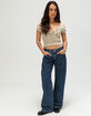 BDG Urban Outfitters Kayla Low Rider Womens Pinstripe Jeans image number 1