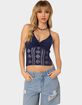 EDIKTED Jada Open Back Crochet Top image number 1
