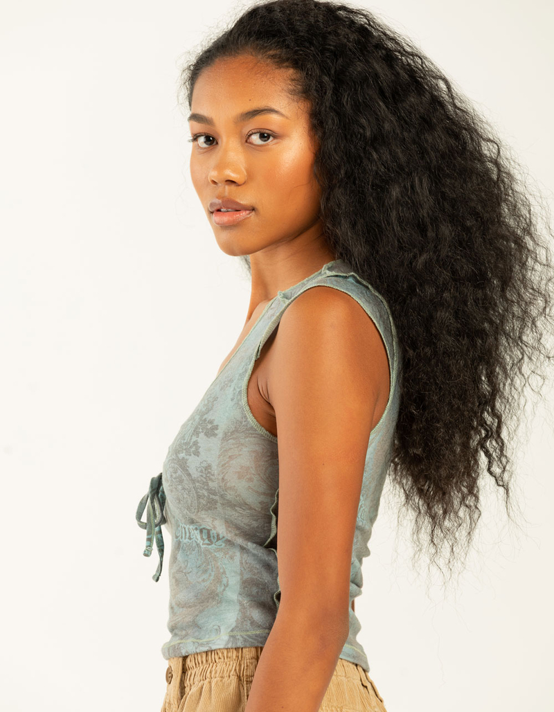 BDG Urban Outfitters Womens V Neck Ruched Top image number 1