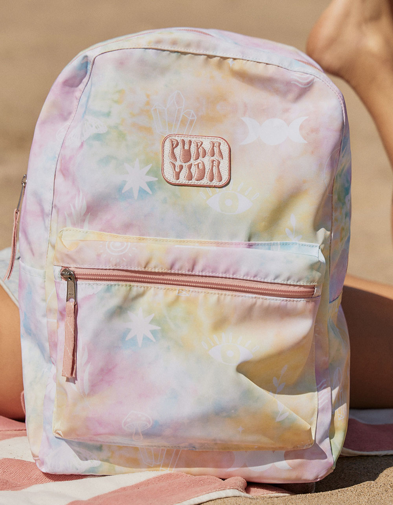 PURA VIDA Tie Dye Doodles Classic Backpack image number 4