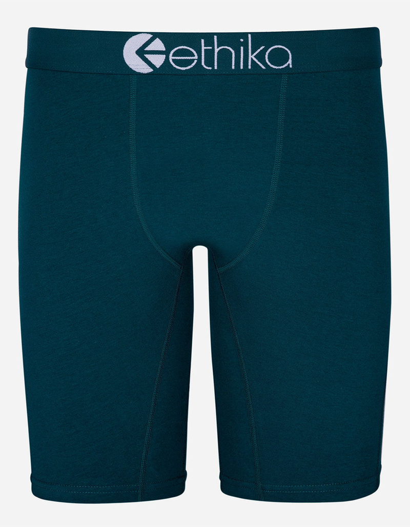 ETHIKA Mystik Teal Staple Boys Boxer Briefs image number 0