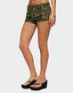 EDIKTED Camo Craze Stretch Micro Shorts image number 2