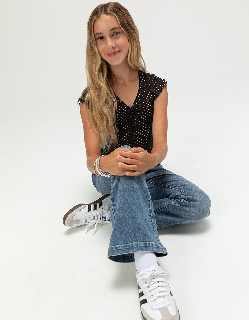 RSQ Girls Polka Dot Mesh Top image number 4