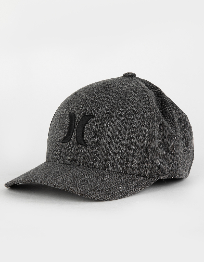 HURLEY Black Textures Mens Flexfit Hat image number 1
