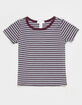 FULL TILT Essentials Girls Stripe Ringer Tee image number 1