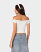 EDIKTED Jess Off Shoulder Top image number 4