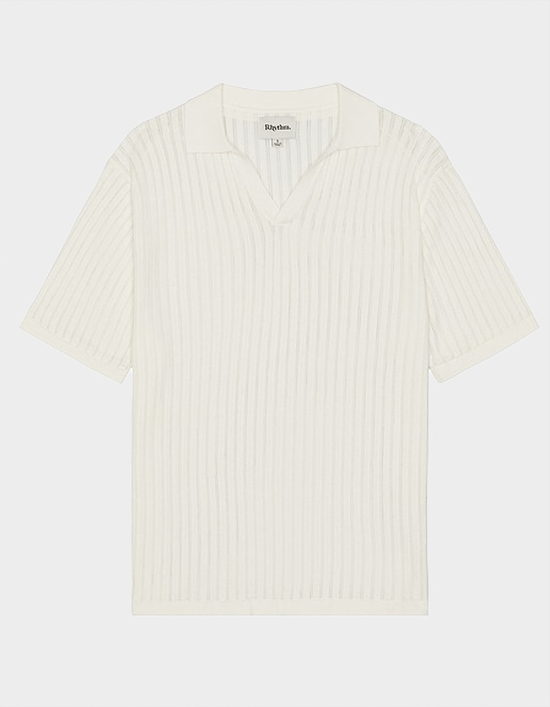 RHYTHM Relaxed Knit Mens Polo Shirt image number 0