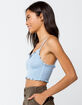 IVY & MAIN Solid Smock Womens Light Blue Crop Cami image number 2