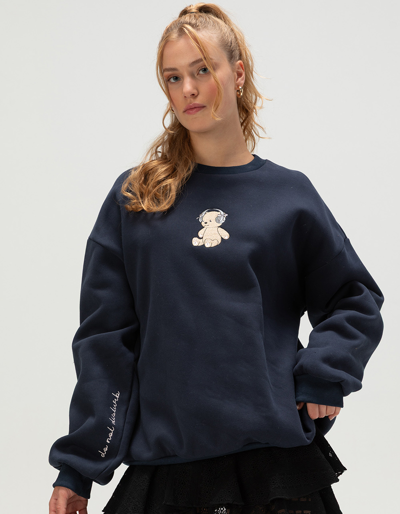 HAPPY CAMP3R Do Not Disturb Womens Crewneck Sweatshirt image number 1