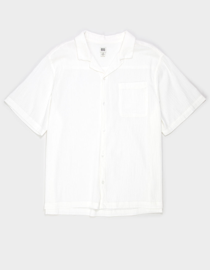 BDG Urban Outfitters Crinkle Mens Button Up Shirt image number 1