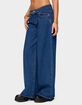 EDIKTED Edie Belt Detail Low Rise Jeans image number 2