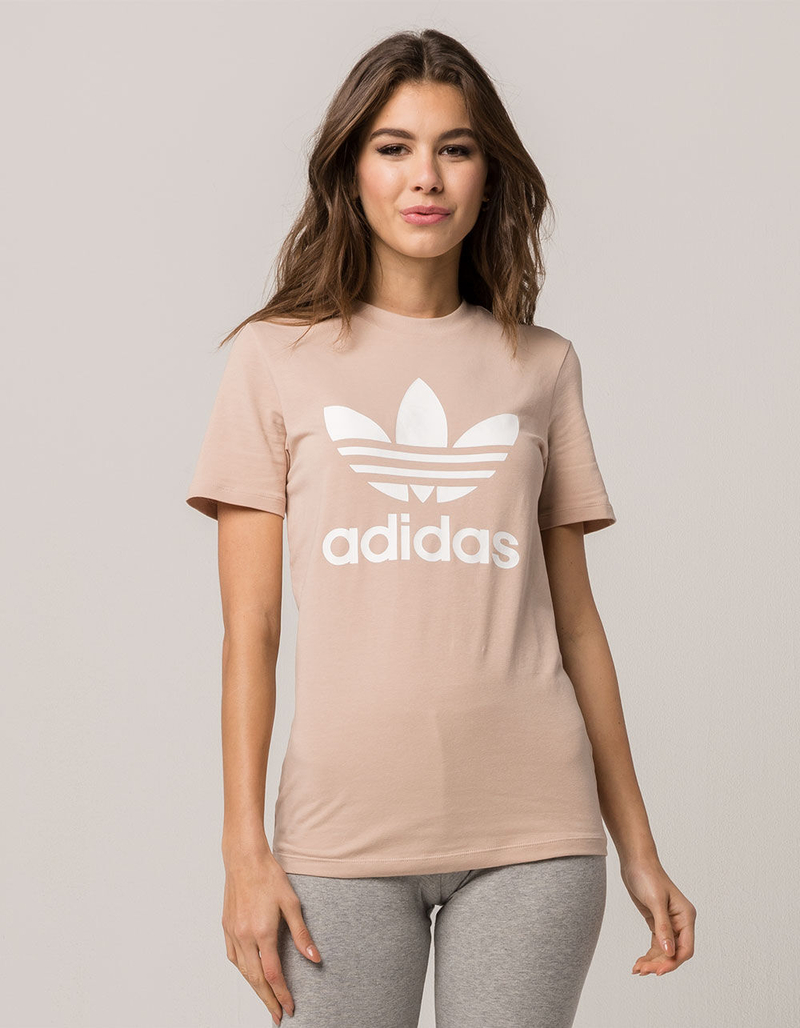 ADIDAS Trefoil Tan Womens Tee image number 0