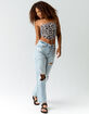 SKY AND SPARROW Daisy Hanky Womens Black Tube Top image number 4