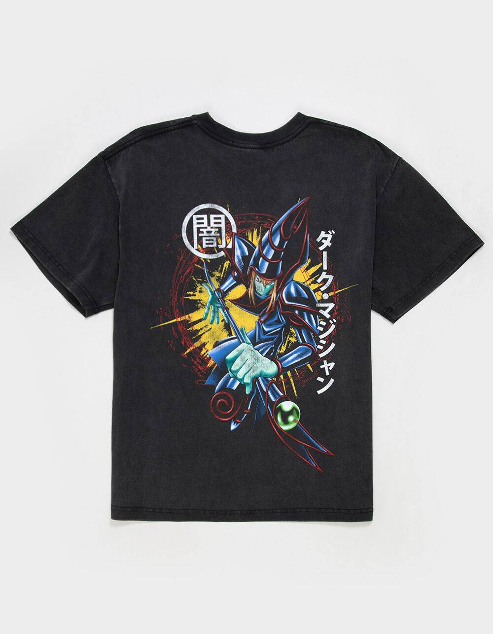 YU-GI-OH! Dark Magician Mens Boxy Tee - WASHED BLACK - L | Tillys