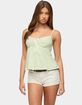 EDIKTED Cindee Contrast Striped Babydoll Tank Top image number 1