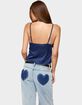 EDIKTED Tamar Satin Effect Tank Top image number 3